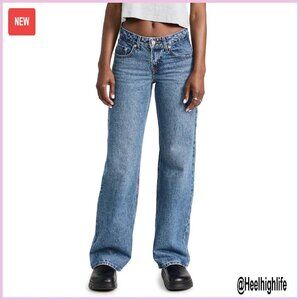 Low Rise Loose Fit Jeans, Heavyweight Denim, Straight Leg, 32in Inseam